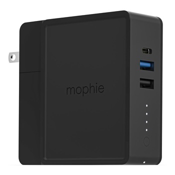 Statie incarcare multifunctionala Mophie Global Powerstation Hub cu power bank de 6000mAh si incarcare wireless, negru Statie incarcare multifunctionala Mophie Global Powerstation Hub cu power bank de 6000mAh si incarcare wireless, negru