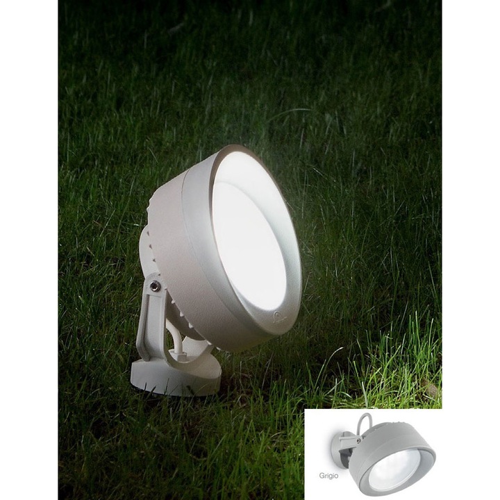 Spot exterior, IDEAL LUX, LED, 23W, 4000k, IP66, Gri