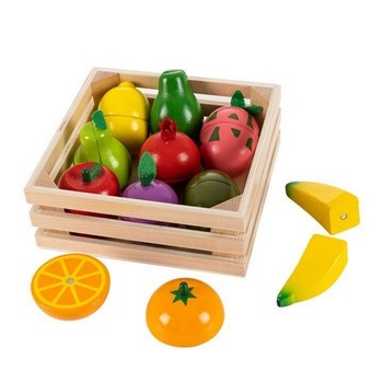 Set de fructe cu magnet ecotoys Set de fructe cu magnet ecotoys