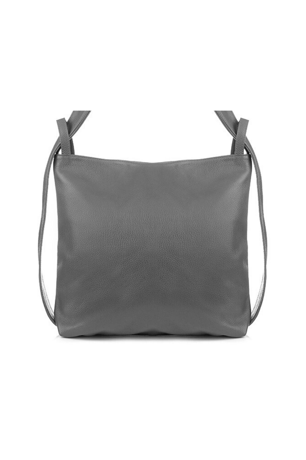 Rucsac din piele, Vera Pelle, Gri, a4 sac R14