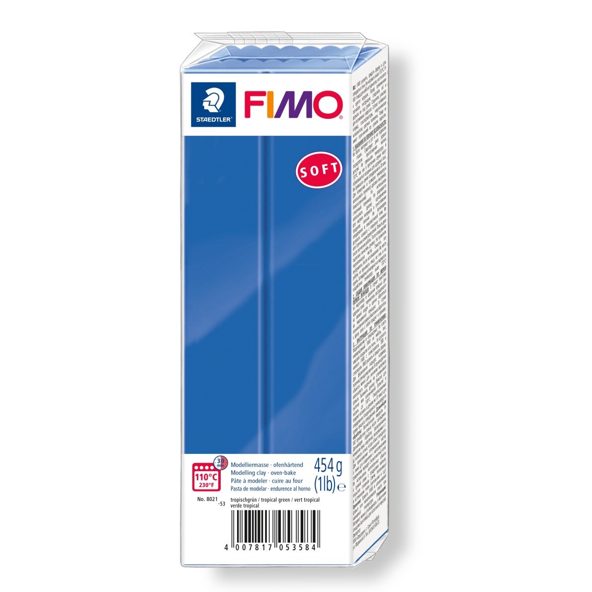 Lut polimeric Fimo Soft pentru modelaj Brilliant Blue 454g STH-8021-33