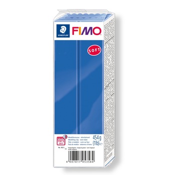 Lut polimeric Fimo Soft pentru modelaj Brilliant Blue 454g STH-8021-33 Lut polimeric Fimo Soft pentru modelaj Brilliant Blue 454g STH-8021-33