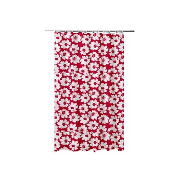 Perdea de dus , PVC , 180x180 cm ,12 inele, imprimeu flori Perdea de dus , PVC , 180x180 cm ,12 inele, imprimeu flori