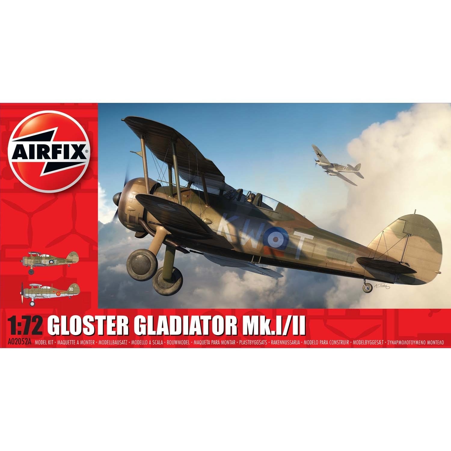 Kit constructie Airfix avion Gloster Gladiator Mk.I/Mk.II 1:72