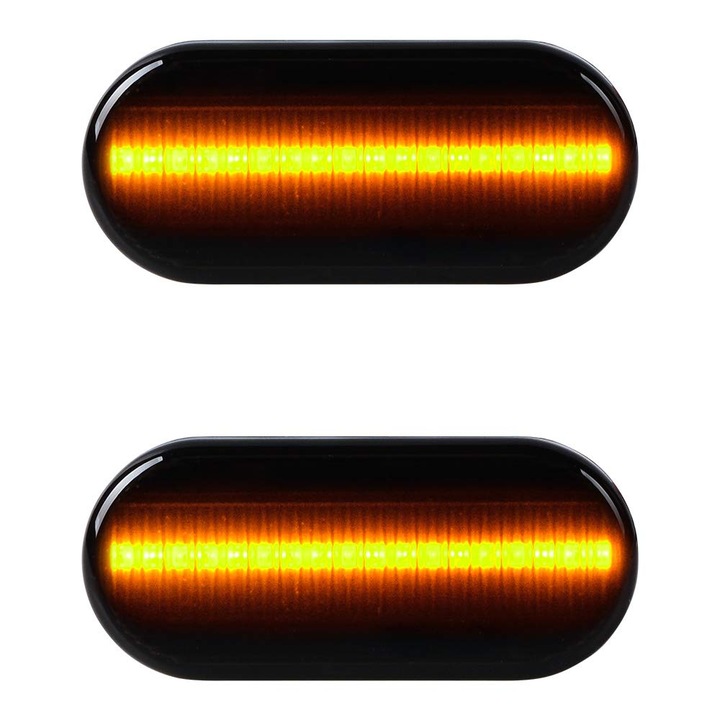 Set 2 lampi semnalizare laterala fumurie LED Ford C-Max, Fiesta, Focus, Fusion, Galaxy