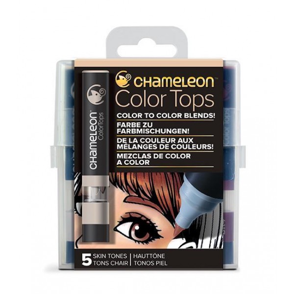 Set nuantatoare markere CHAMELEON pentru mixaj culoare 5 buc/set Skin Tones