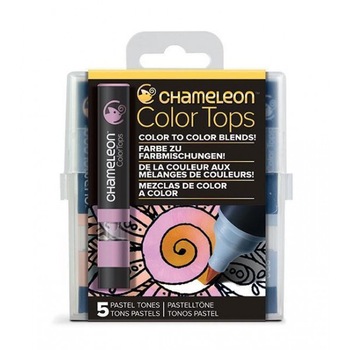 Set nuantatoare markere CHAMELEON pentru mixaj culoare 5 buc/set Pastel Tops Set nuantatoare markere CHAMELEON pentru mixaj culoare 5 buc/set Pastel Tops