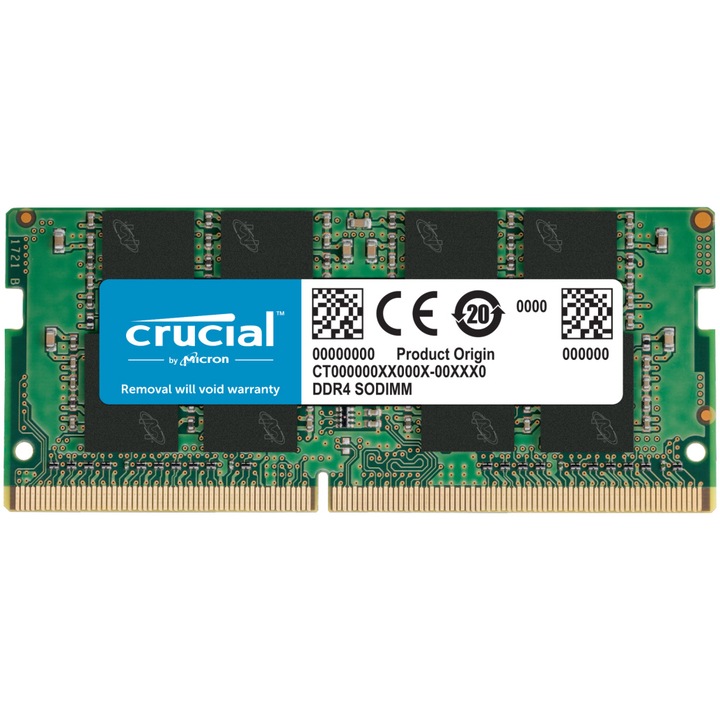 Memorie Laptop Crucial, 4GB DDR4, 2666MHz CL19