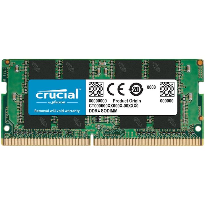 Memorie Laptop Crucial, 4GB DDR4, 2666MHz CL19