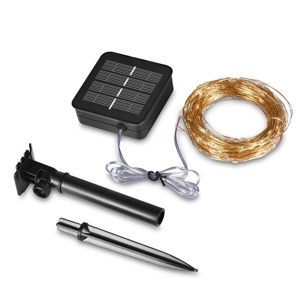 Lampa solara exterioara, LaiXiaoBei, 20m 200 LED LED-uri Lumini cu coarde Lumini impermeabile