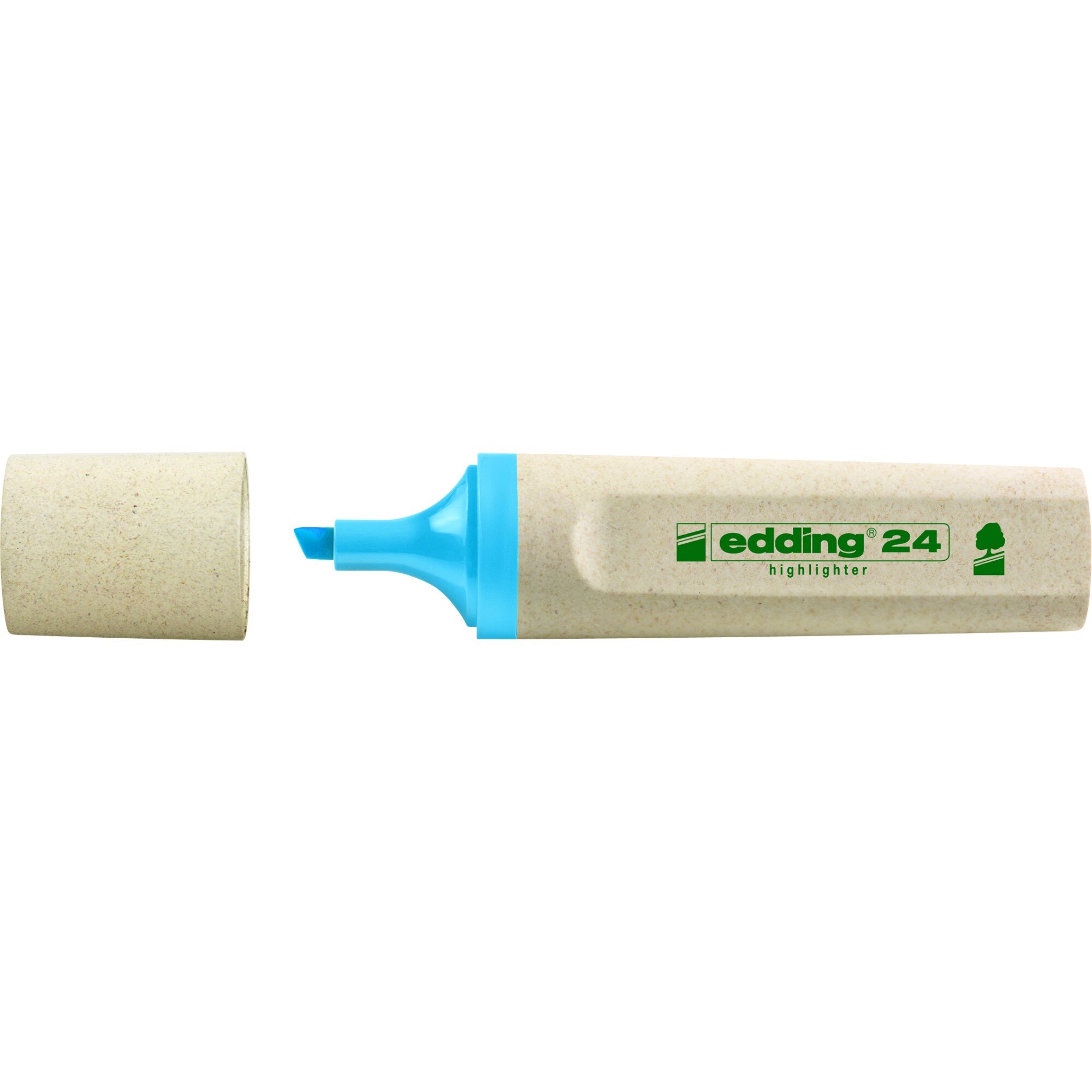 Textmarker Edding, Ecoline,linie scriere: 2-5mm, albastru florescent