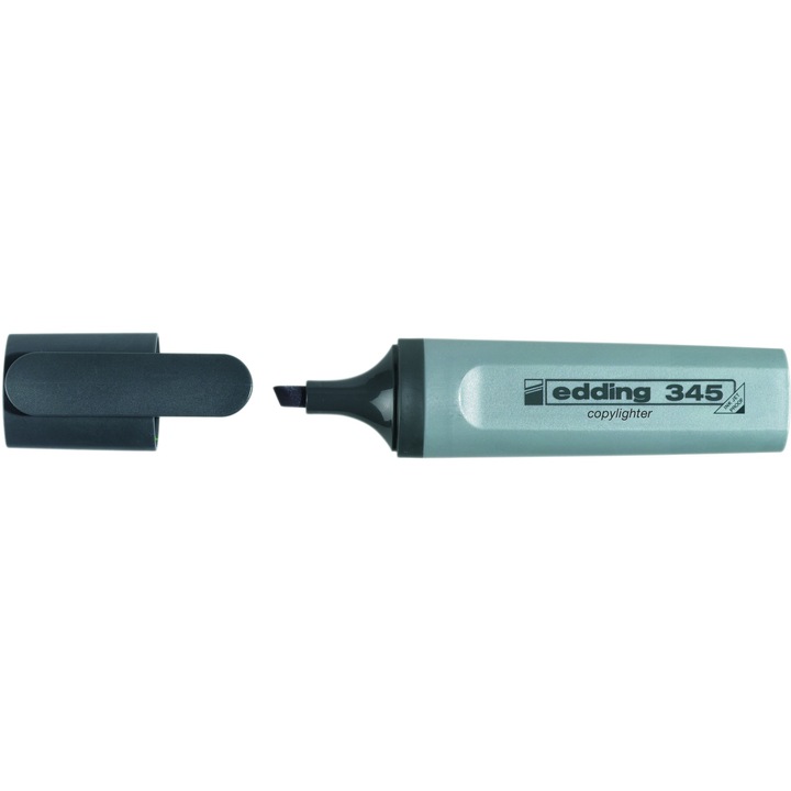 Textmarker Edding 345, varf 2-5 mm, gri