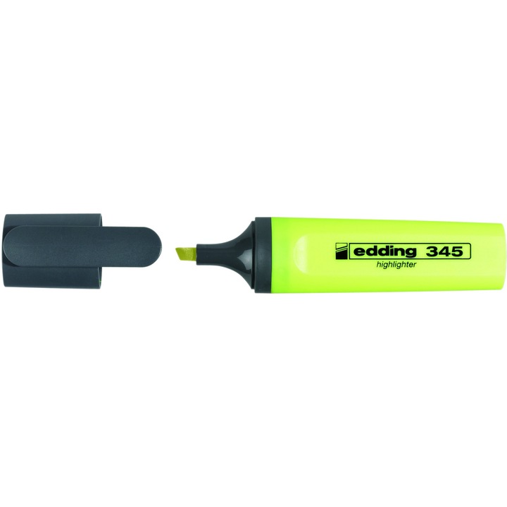 Textmarker Edding 345, varf 2-5 mm, galben