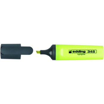 Textmarker, Edding, 345, varf retezat, 2-5mm, galben Textmarker, Edding, 345, varf retezat, 2-5mm, galben