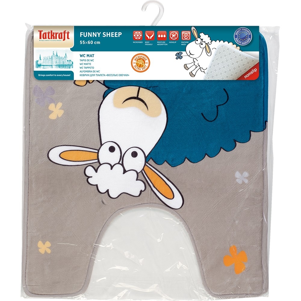 Килим за WC Tatkraft FUNNY SHEEP - eMAG.bg