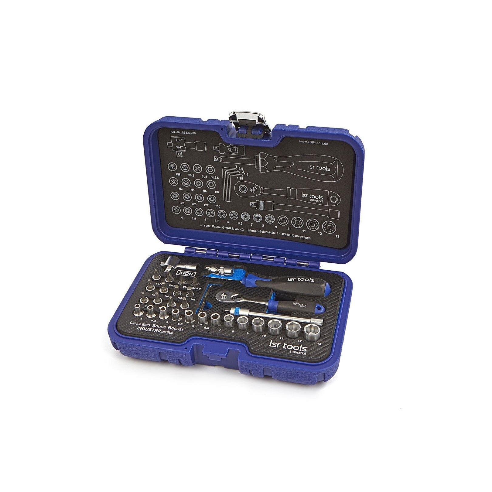 Trusa scule 1/4, 36 piese LSR - HBM 88820200