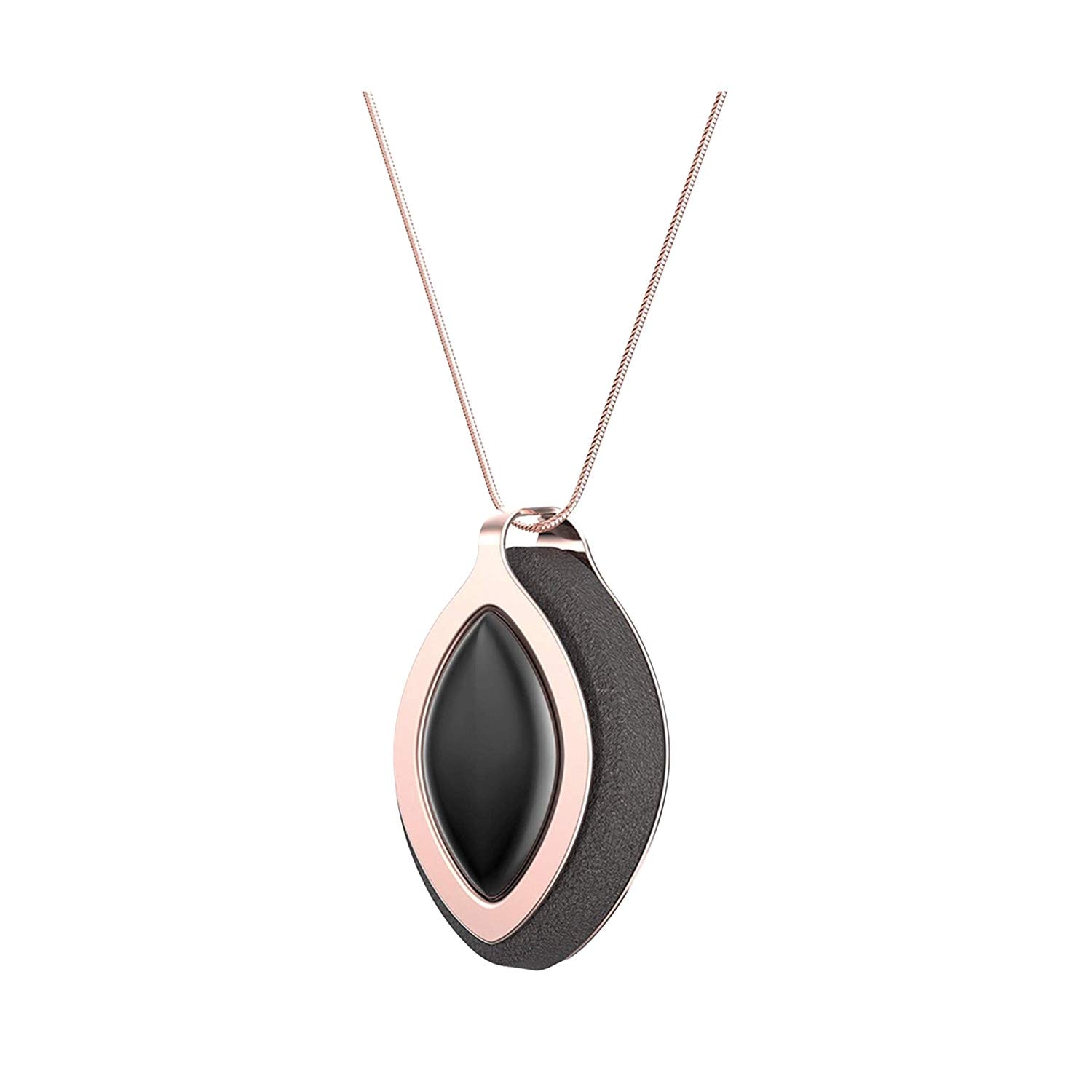 Bijuterie Smart Bellabeat Leaf Chakra Power, tracker sanatate, Negru