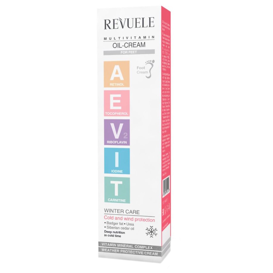 Crema pentru picioare Revuele, Aevit Multivitamin Cream Butter, 75 ml
