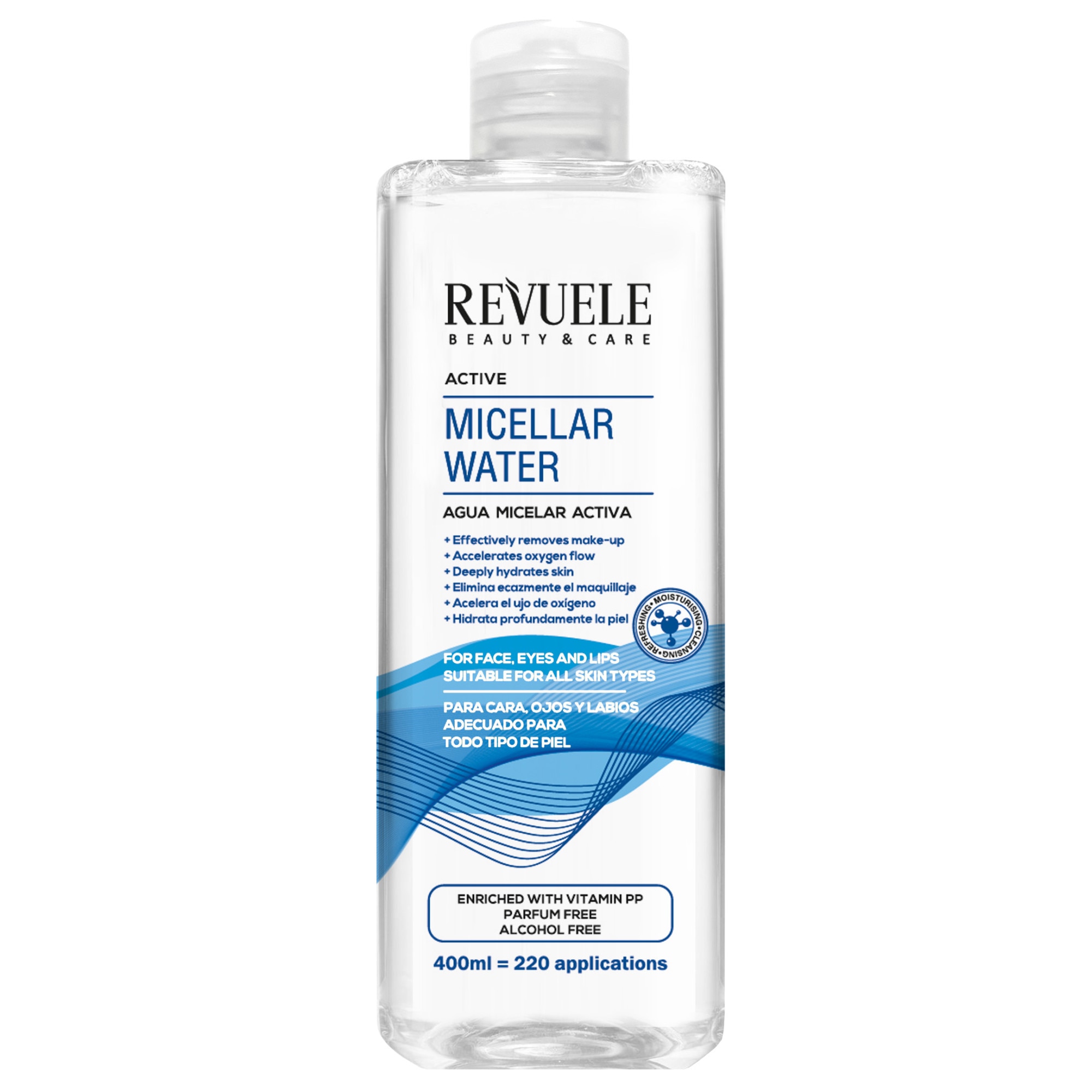 Apa micelara Revuele, Active, 400 ml