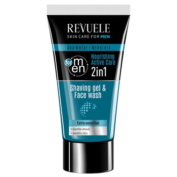 Gel de ras Revuele cu apa de mare si minerale, 180 ml Gel de ras Revuele cu apa de mare si minerale, 180 ml