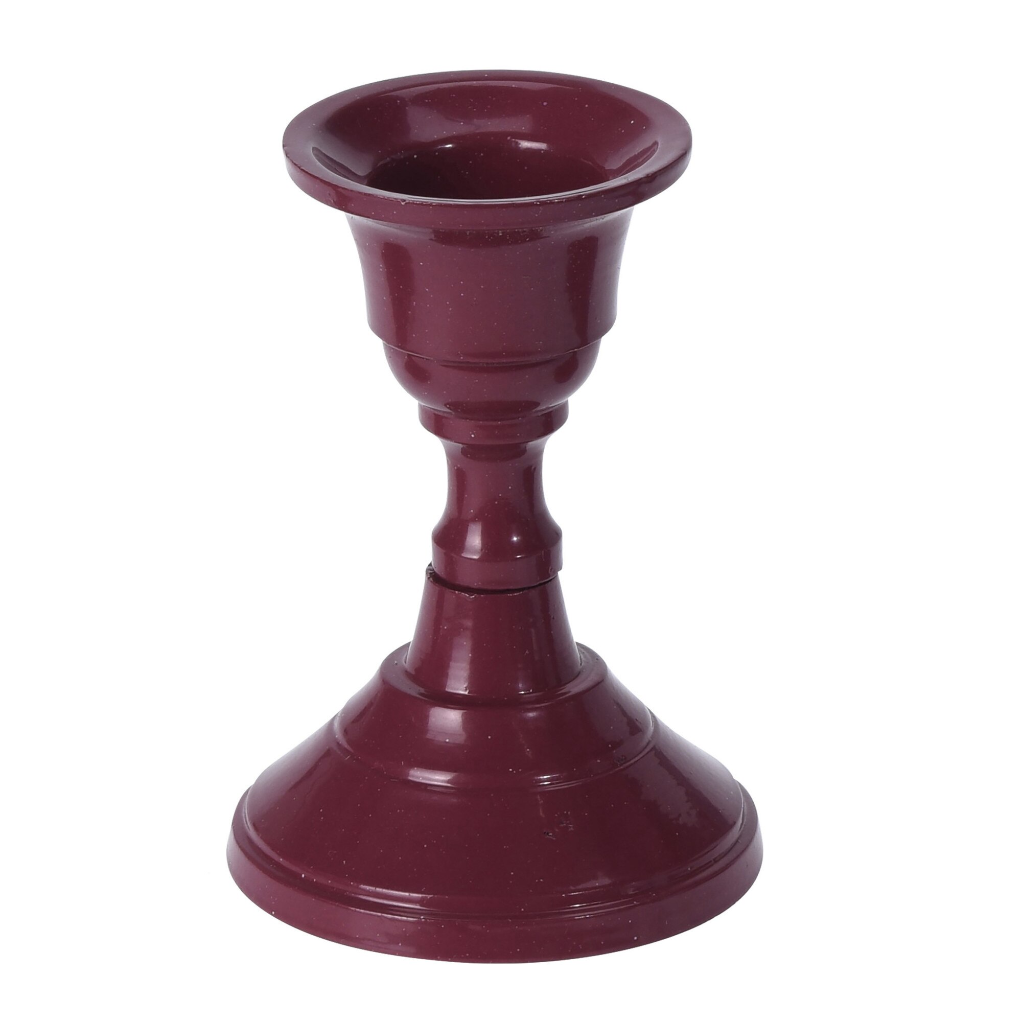 Sfesnic pentru 1 lumanare, visiniu, 8 cm