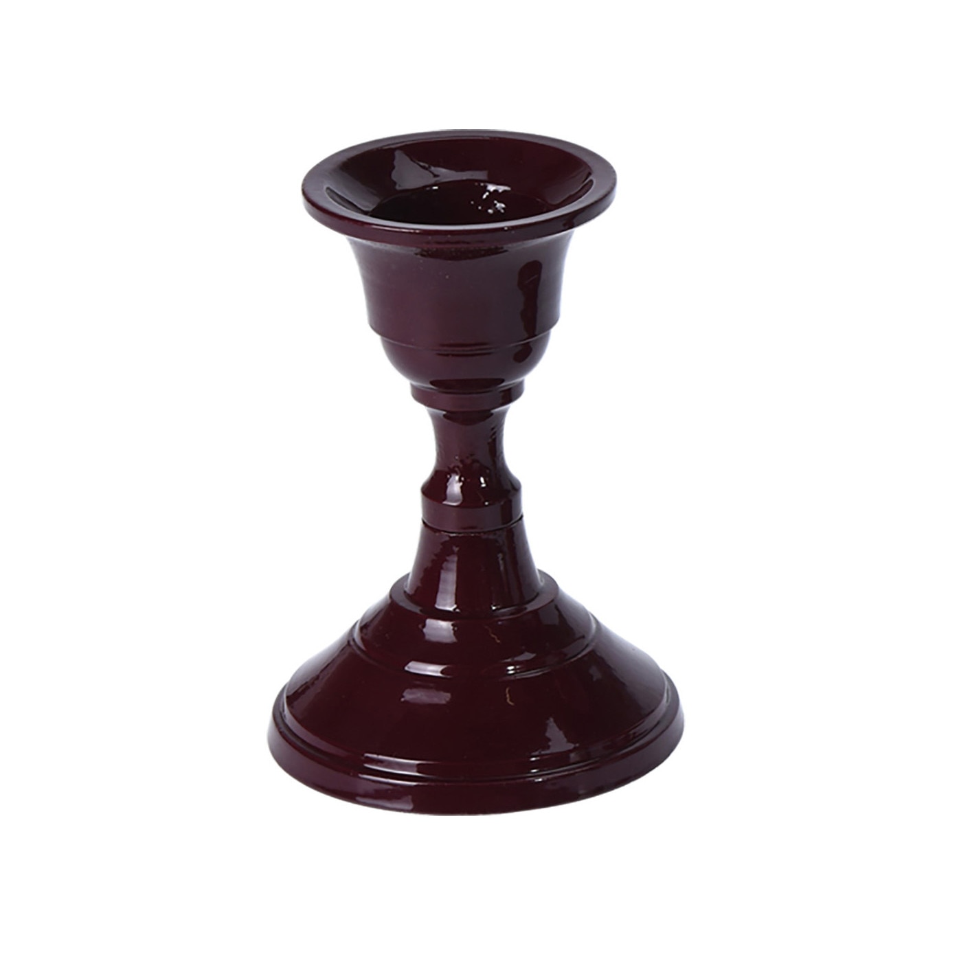 Sfesnic pentru 1 lumanare, maro, 8 cm