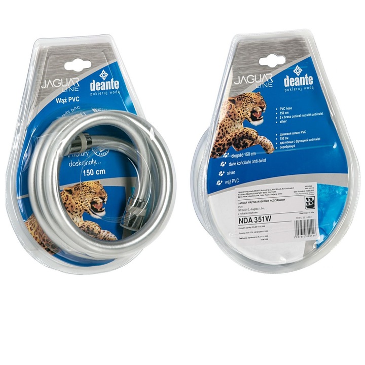 Deante NDA_351W Gégecső, ezüst