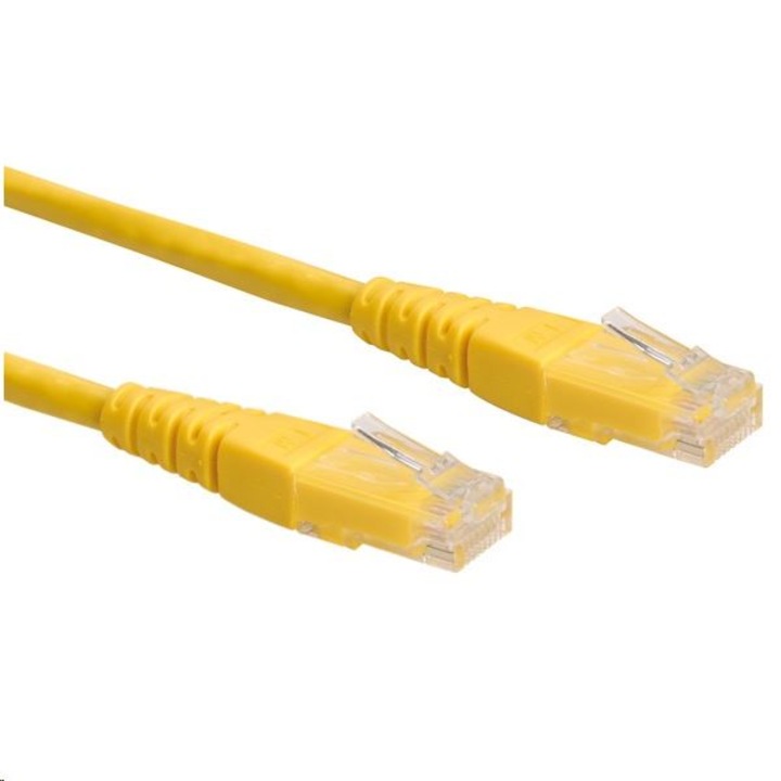UTP кабел ROLINE, CAT6, 0.3 м, Жълт