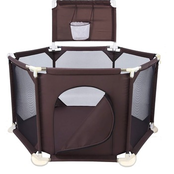 Tarc interactiv pentru copii, cu Salteluta interactiva, 5 Jucarii, Cos de baschet, cadru metalic 126x65 cm - CLD Care Love Devotion, Maro Tarc interactiv pentru copii, cu Salteluta interactiva, 5 Jucarii, Cos de baschet, cadru metalic 126x65 cm - CLD Care Love Devotion, Maro