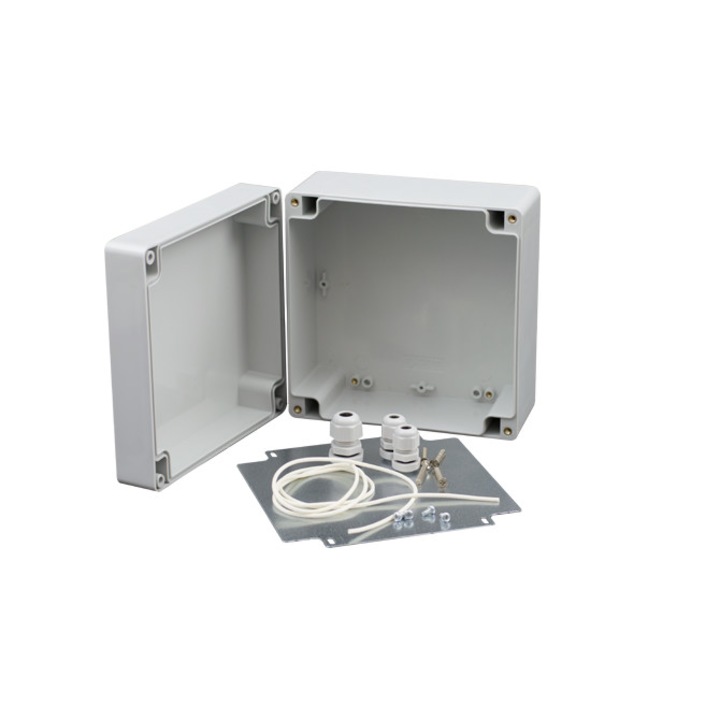 Doza exterior cu placa metalica montaj echipamente