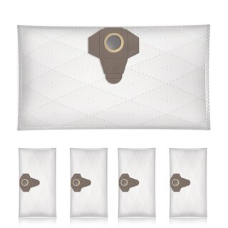 5 Sacchetti Filtro In Stoffa Blu Per Aspirapolvere Parkside PNTS 1300 C3 - Ricambio Lavabile
