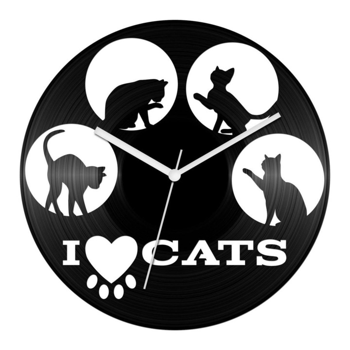 Macskás bakelit óra