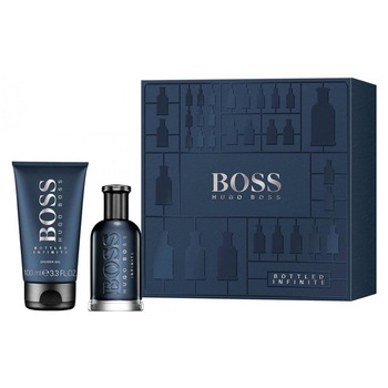 Set Hugo Boss, Bottled Infinite, Barbati: Apa de Parfum, 50 ml + Gel de dus, 100 ml Set Hugo Boss, Bottled Infinite, Barbati: Apa de Parfum, 50 ml + Gel de dus, 100 ml