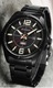 Ceas de mana barbati elegant, negru, Curren Waterproof M8271NGOLD