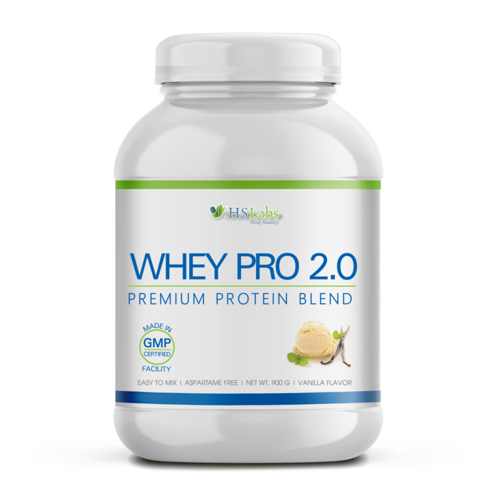 Хранителна добавка, суроватъчен протеин, Whey Pro 2.0 HS Labs, 900 g, ванилия