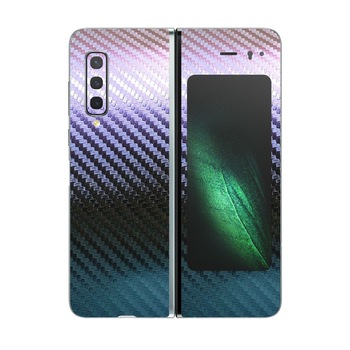 Folie Protectie Carbon Skinz pentru Samsung Galaxy Fold - Carbon Cameleon, Skin Adeziv Full Body Cover pentru Carcasa Folie Protectie Carbon Skinz pentru Samsung Galaxy Fold - Carbon Cameleon, Skin Adeziv Full Body Cover pentru Carcasa