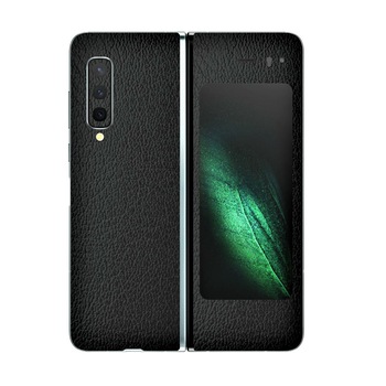 Folie Protectie Carbon Skinz pentru Samsung Galaxy Fold - Piele Neagra, Skin Adeziv Full Body Cover pentru Carcasa Folie Protectie Carbon Skinz pentru Samsung Galaxy Fold - Piele Neagra, Skin Adeziv Full Body Cover pentru Carcasa