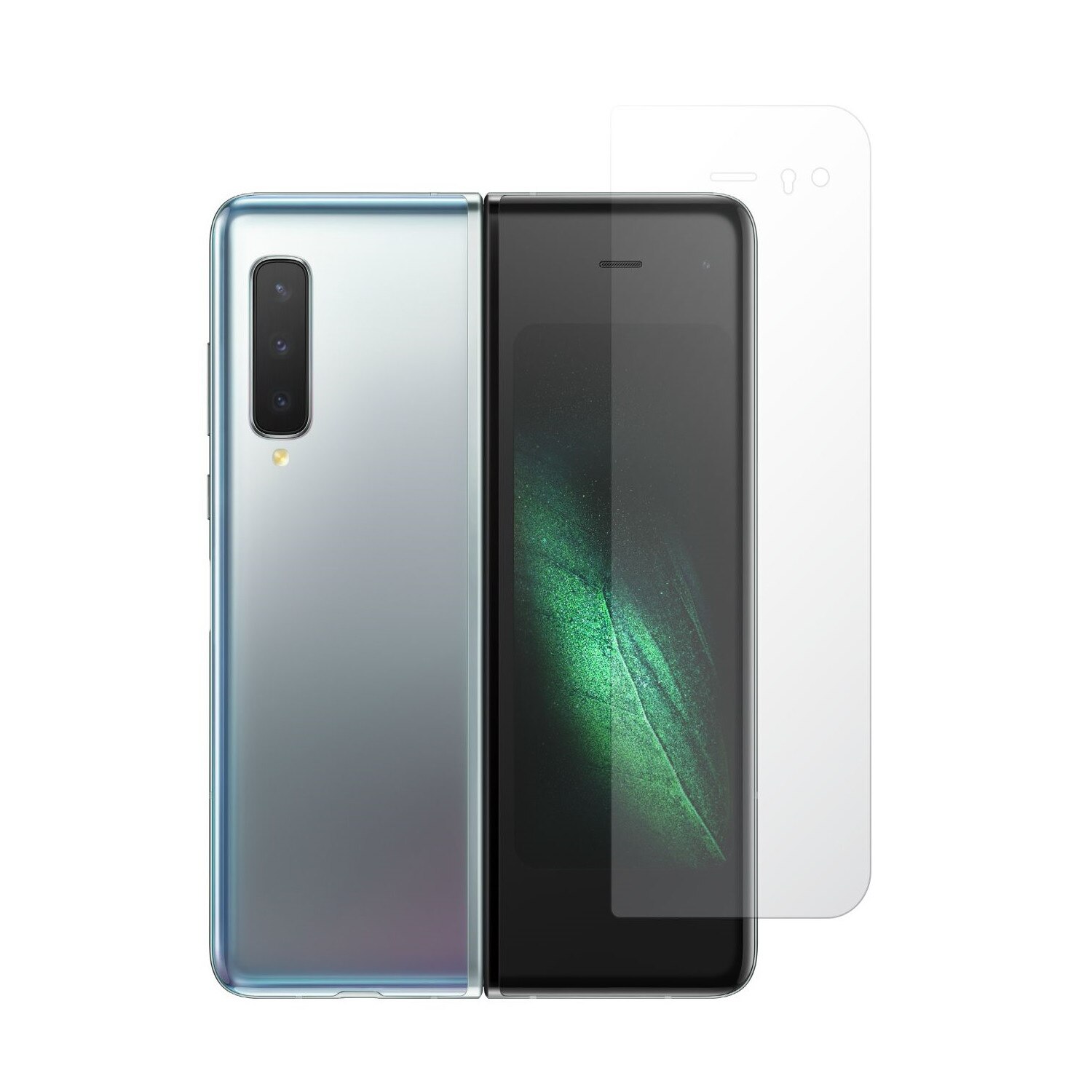 Folie Protectie Ecran Invisible Skinz UHD AutoRegeneranta pentru Samsung Galaxy Fold - Folie Siliconica Ultra-Clear cu Acoperire Totala,Full Display Cover, Adeziva si Flexibila