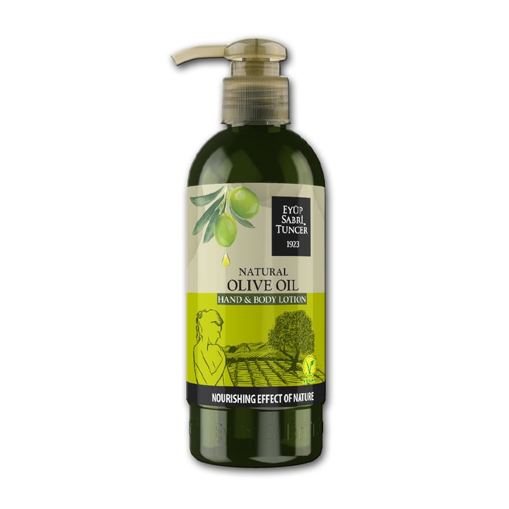 Лосион за ръце и тяло Eyup Sabri Tuncer с натурален зехтин, Веган, 250 мл.