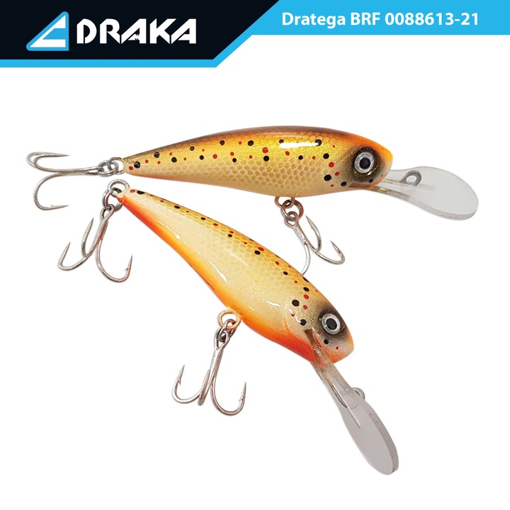 Wobbler Draka "Dratega" BRF, 8 cm. -4 m., műanyag lapát