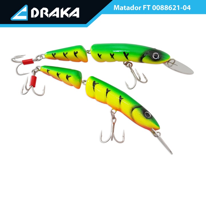 Naluca Wobbler Draka "Matador JT" FT, 13 cm. -3 m., lama metalica