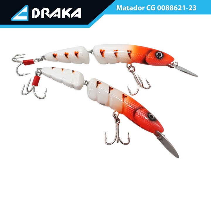 Naluca Wobbler Draka "Matador JT" CG, 13 cm. -3 m., lama metalica