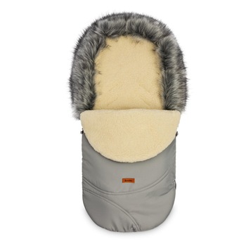 Sac de dormit pentru iarna Sensillo ESKIMO Lana 100x46 cm Grey Sac de dormit pentru iarna Sensillo ESKIMO Lana 100x46 cm Grey