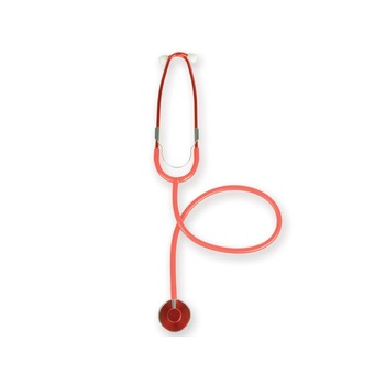 Stetoscop cu capsula simpla, Trad, Rosu Stetoscop cu capsula simpla, Trad, Rosu