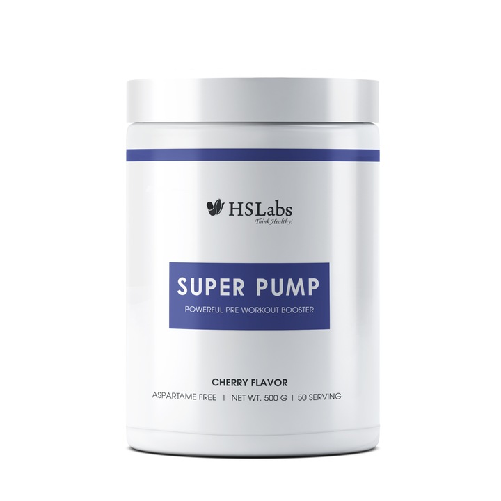 Хранителна добавка, Предтренировъчен продукт, Pre-Workout, Super Pump, HS Labs, 500 g, диня