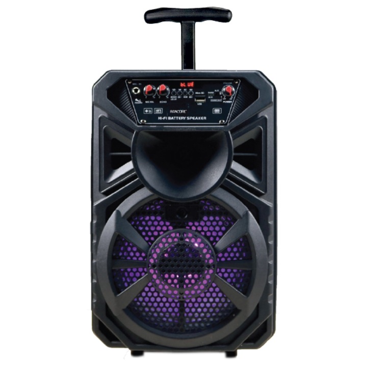 Boxa portabila, RANCORE X11, USB/TF, LED, Bluetooth, 10W, 45x30cm, ABS, Negru