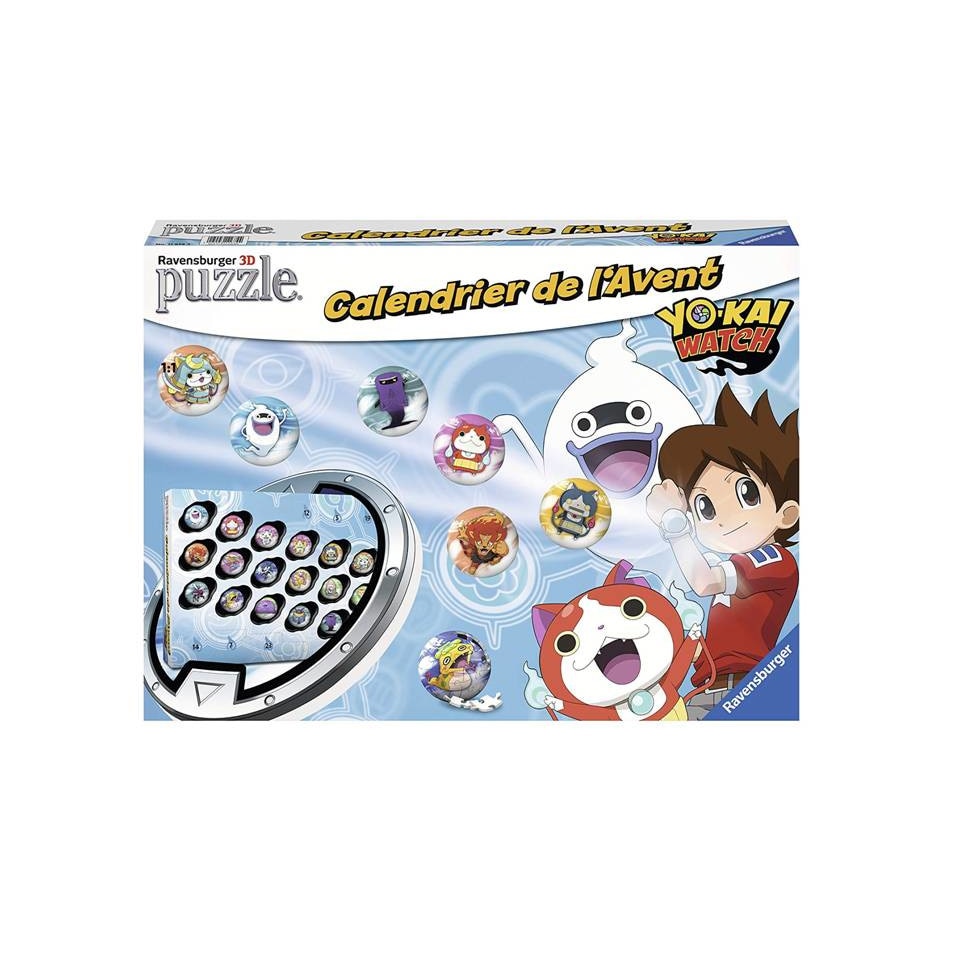 Puzzle 3D, Calendar Advent, 24 in 1, YO-KAI Watch, Ravensburger