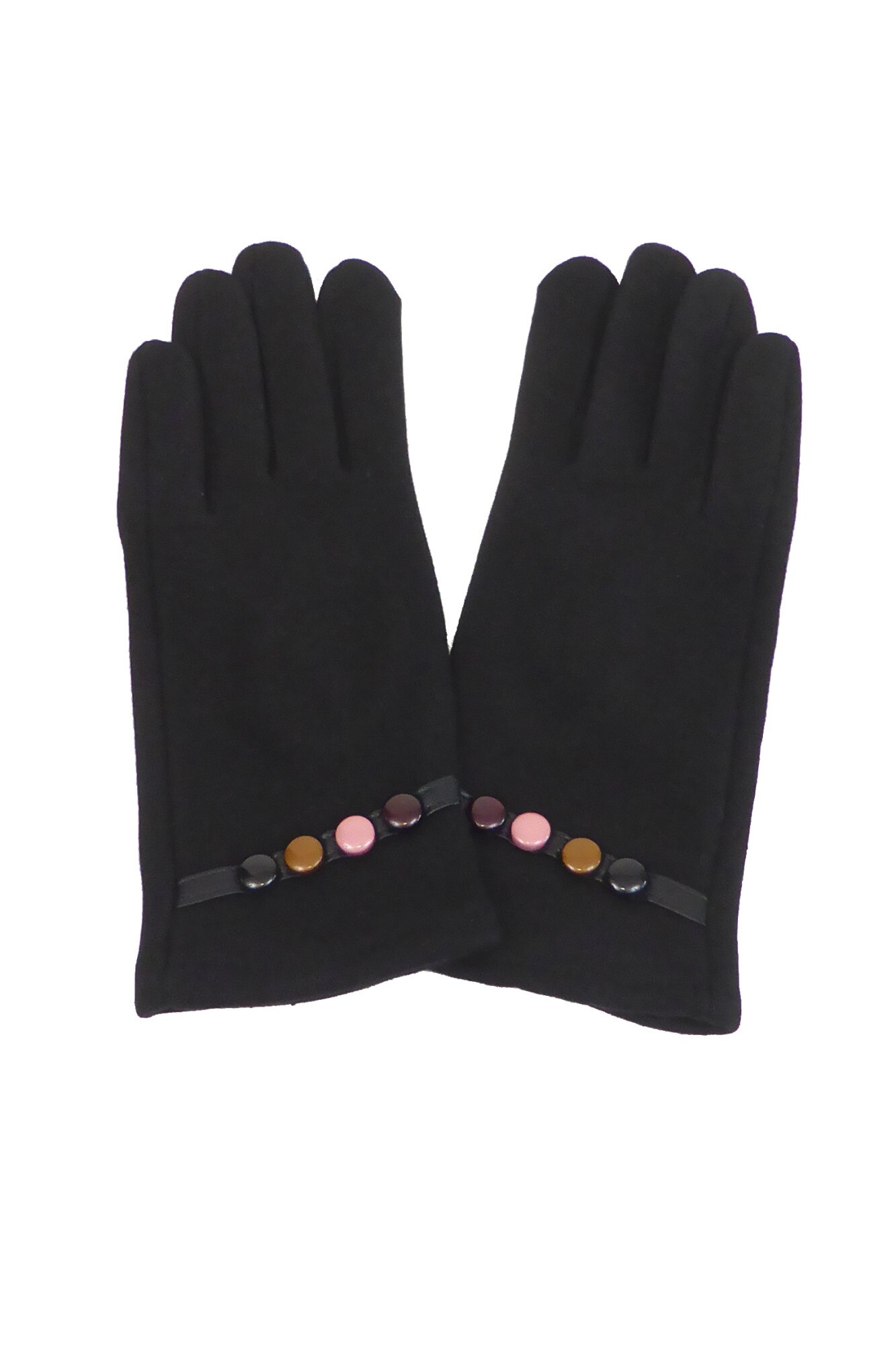 Manusi dama, Univers Fashion, din material textil, cu functie pentru Touchscreen Telefon, negru, S-M