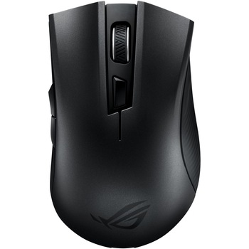 Mouse gaming wireless ASUS ROG Strix Carry, switch-uri Omron, 7200 dpi, 6 butoane, conectivitate wireless duala (2.4GHz/Bluetooth), tehnologie SmartHop, Negru Mouse gaming wireless ASUS ROG Strix Carry, switch-uri Omron, 7200 dpi, 6 butoane, conectivitate wireless duala (2.4GHz/Bluetooth), tehnologie SmartHop, Negru