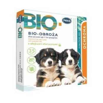 Zgarda antiparazitare cu uleiuri esentiale pentru catei, Pess, 35 cm Zgarda antiparazitare cu uleiuri esentiale pentru catei, Pess, 35 cm